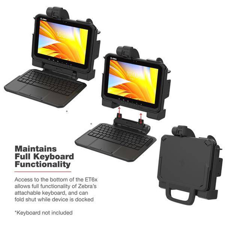 RAM® Power + Dual USB Locking Dock for Zebra ET6x