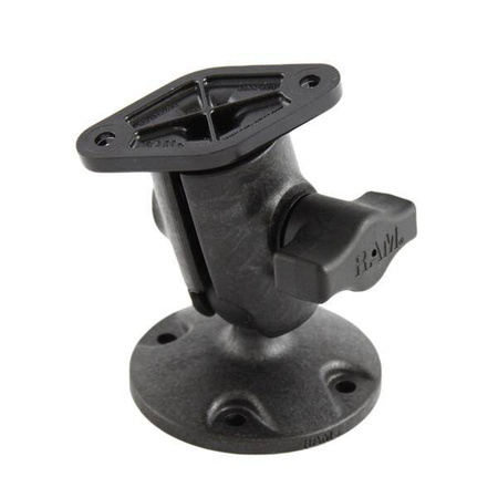 RAM® Composite Single Ball Mount z okrągłą płytką