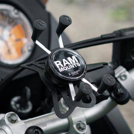 RAM® X-Grip® Phone Mount with Handlebar U-Bolt Base - Short