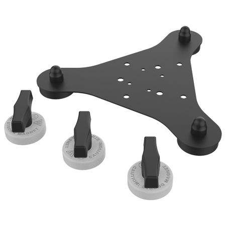 RAM® Tough-Mag™ 48MM 3-Point Magnetic Mounting Base