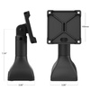 RAM® 7" Pedestal Mount with 100mm & 75mm VESA & Cable Routing