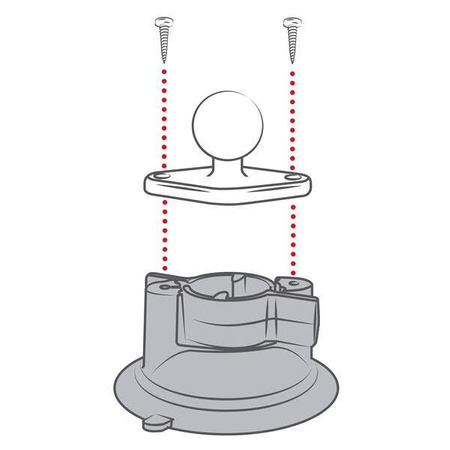 RAM® Twist-Lock™ Composite Suction Cup Base with Ball