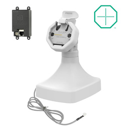 Zasilana, uchylno-obrotowa stacja dokująca GDS® Uni-Conn™ z PoE - szara