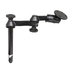 Górny słupek RAM® 8" z podwójnymi wahaczami i dużą okrągłą płytą