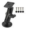 RAM® Drill-Down Double Ball Mount z prostokątną płytką AMPS i osprzętem