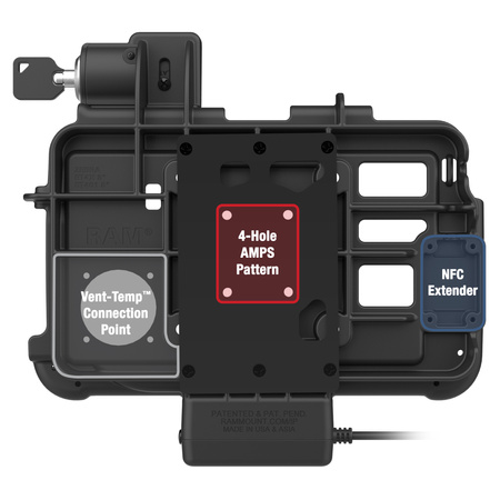 Locking RAM® Thin-Dock™ for Zebra ET401 & ET4x 8"