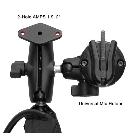 RAM® Tough-Wedge™ Temporary Radio + Mic Vehicle Mount Bundle