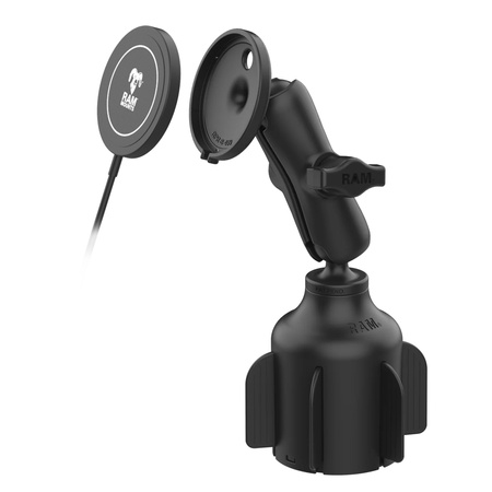 Uchwyt na kubek RAM® Stubby™ z bezprzewodową ładowarką RAM® Qi2 15W