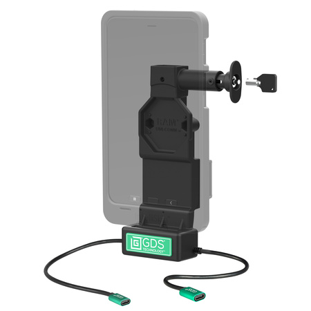 GDS® Uni-Conn™ Locking Dock + Pojedynczy USB-C z przyciskiem zwalniającym