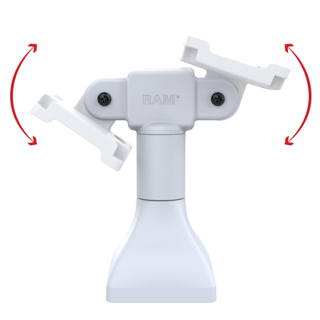 Uchwyt na cokół RAM® 7" z dwoma adapterami VESA 75 mm - szary
