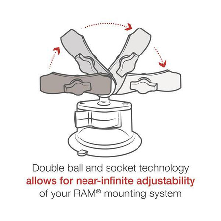 RAM® X-Grip® with RAM® Twist-Lock™ Suction Cup Mount for 7"-8" Tablets