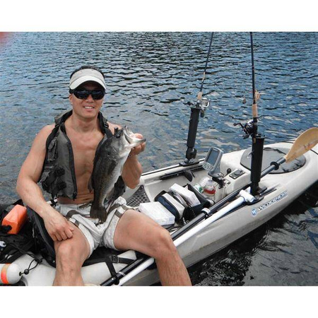 Uchwyt na wędkę RAM® Tube™ z okrągłą płytką