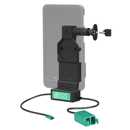 GDS® Uni-Conn™ Locking Dock + Dual USB-A z przyciskiem zwalniającym