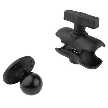 RAM® Double Socket Arm with Round Ball Plate - C Size Short