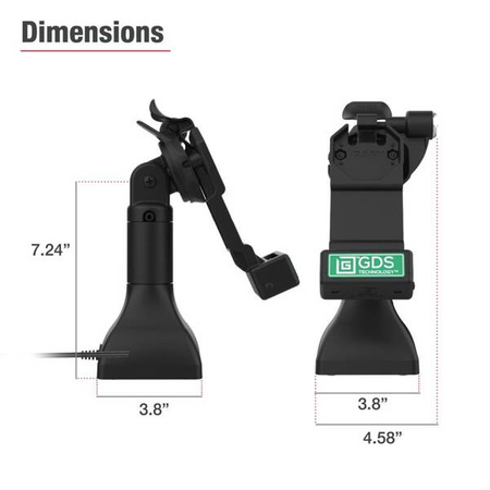 GDS® Uni-Conn™ 7" Locking Pedestal Dock with PoE