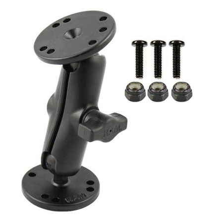 RAM® Double Ball Mount ze sprzętem do Garmin Striker + More