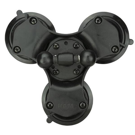 RAM® Twist-Lock™ Potrójna przyssawka z podwójną podstawą kulową