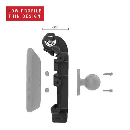 RAM® Low-Profile Locking Power + Single USB Dock dla Tab Active5 i 3