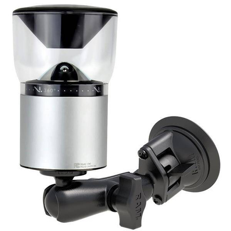 Uchwyt RAM® Twist-Lock™ z przyssawką i adapterem kamery 1/4"-20 - średni