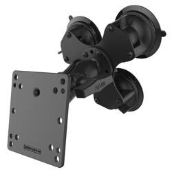 Uchwyt RAM® Twist-Lock™ Triple Suction Mount z płytką VESA 100x100 mm - krótki