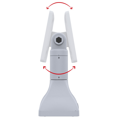 RAM® 7" Pedestal Mount with 100mm & 75mm VESA Patterns - Gray