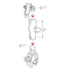 RAM® Tough-Claw™ Small Clamp Mount with Garmin Spine Clip Holder