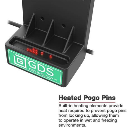 GDS® Locking Powered Dock + USB-A for Zebra EC50/55 - Heated Pins