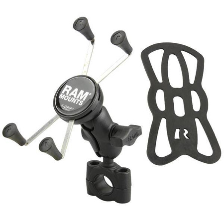 RAM® X-Grip® Duży uchwyt do telefonu z podstawą Torque™ na średnią szynę - krótkie ramię