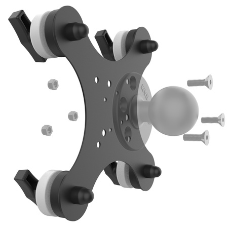 RAM® Tough-Mag™ 48MM 4-Point Magnetic Mounting Base