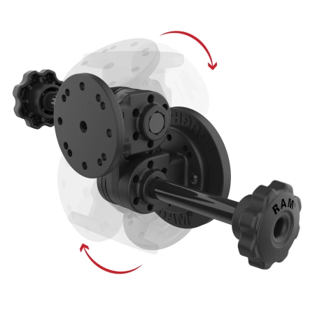 RAM® Dual Straight Pivot Magnetic Mount with Knob