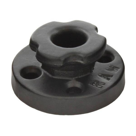 RAM® Round Base Adapter with Large Aluminum Octagon Button