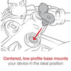 RAM® Motorcycle Fork Stem Ball Base
