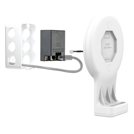 Stacja dokująca GDS® Uni-Conn™ z magnetycznym odbiornikiem i PoE - szara