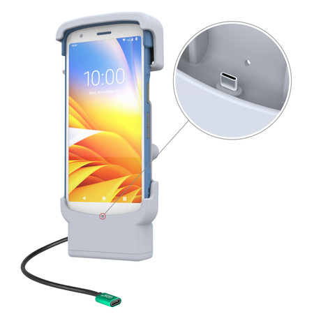 Zasilana stacja dokująca RAM® z USB-C dla Zebra HC20 i HC50
