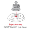 RAM® Portable Friction Dashboard Base