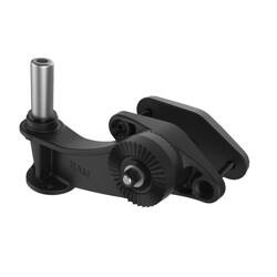 RAM® 4-calowa kwadratowa podstawa zaciskowa z grzechotką i 1/2-calowym słupkiem NPT