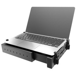 Sprężynowy uchwyt na laptopa RAM® Tough-Tray™ z płaskimi ramionami mocującymi