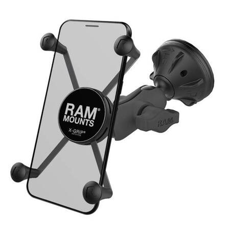 Duży uchwyt na telefon RAM® X-Grip® z kompozytową podstawą przyssawki