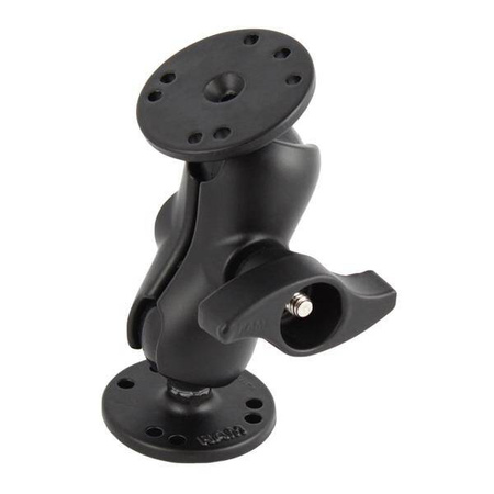 RAM® Double Ball Mount z metalowym pokrętłem