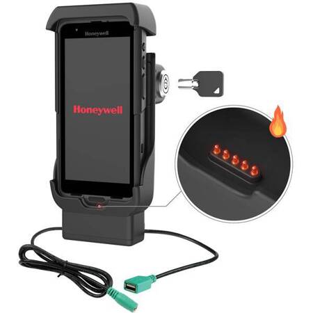 RAM® Locking Powered Dock + USB-A dla Honeywell CT40/45/47 - podgrzewane styki